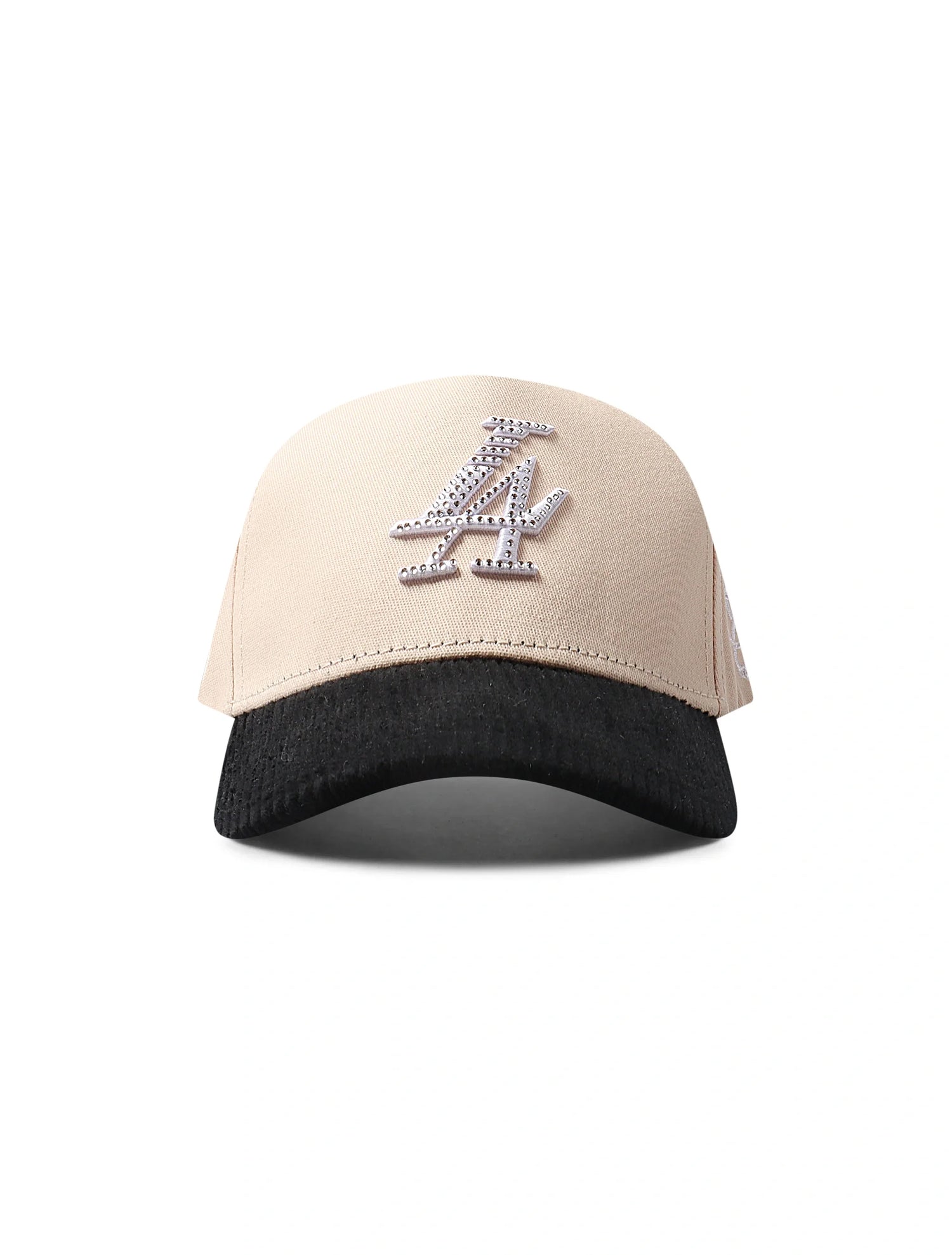 Reference Paradise La Crystals Hat - Cream/Black Corduroy by Denim Exchange