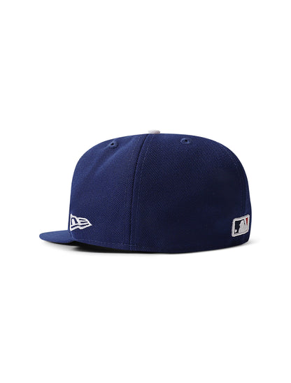 New Era 5950 LA Dodgers Post Season 2025 Fitted Hat - Blue by Denim Exchange