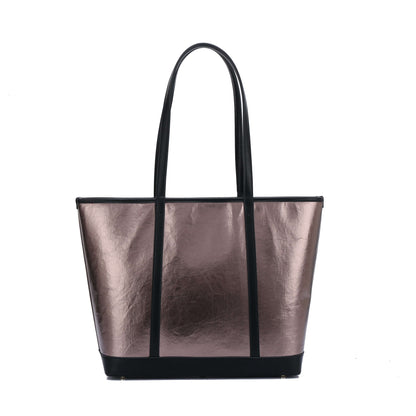 The standard: large kraft paper vegan tote  DestGlow