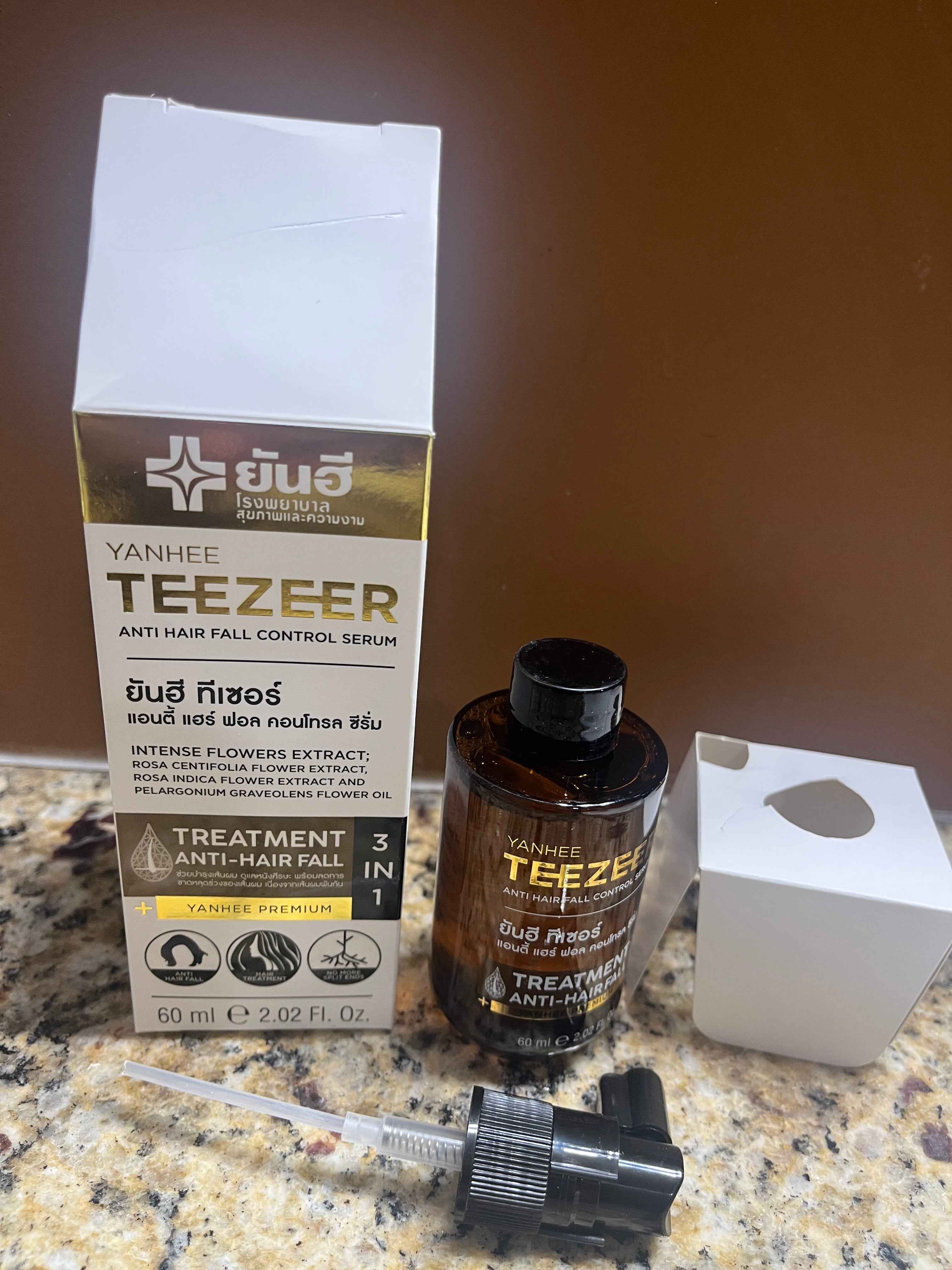 Yanhee Teezeer Shampoo 200 ml and Teezeer Serum Anti Hair Fall Control Serum 60 ml