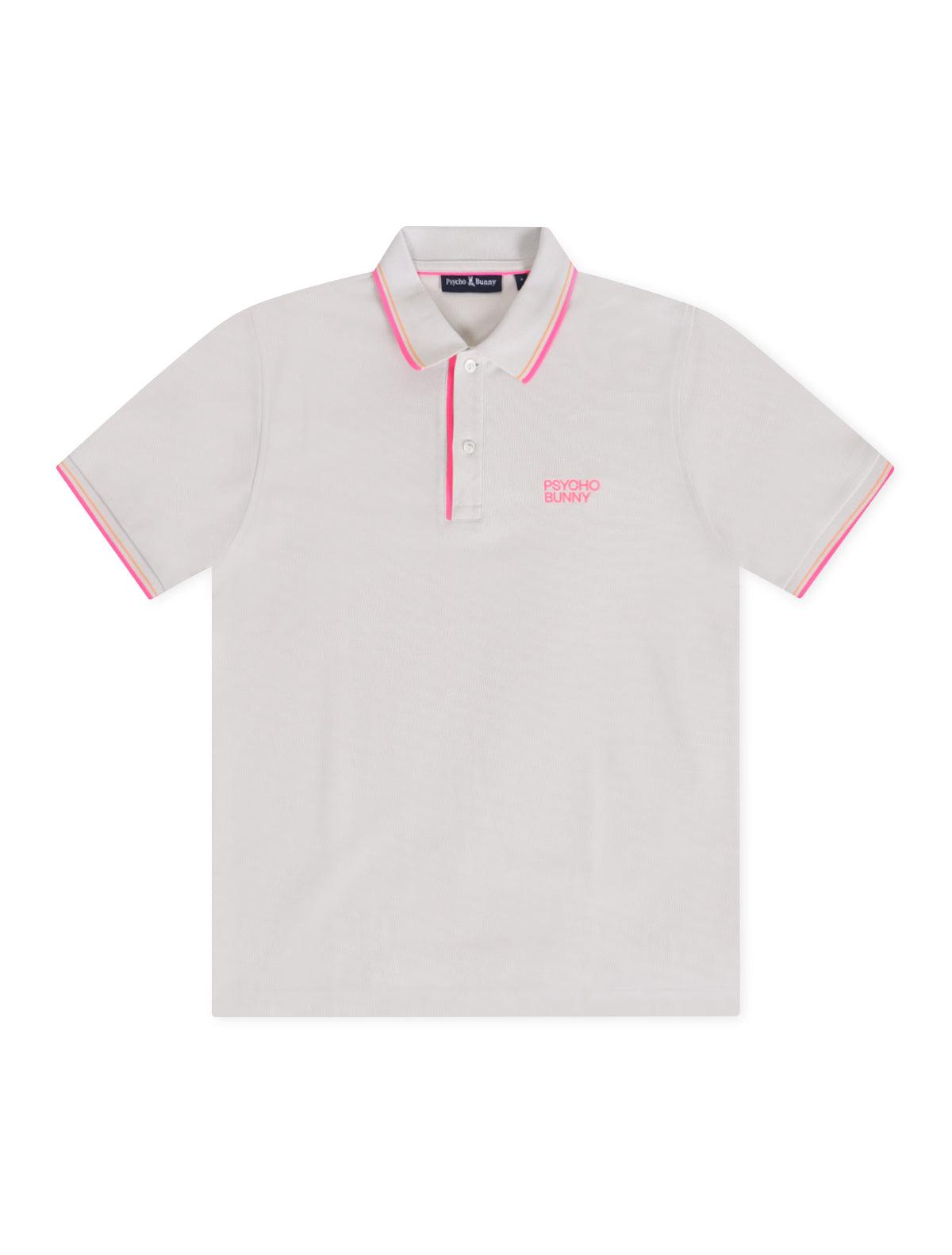 Psycho Bunny Wasterlo Pique Polo - Natural Linen by Denim Exchange