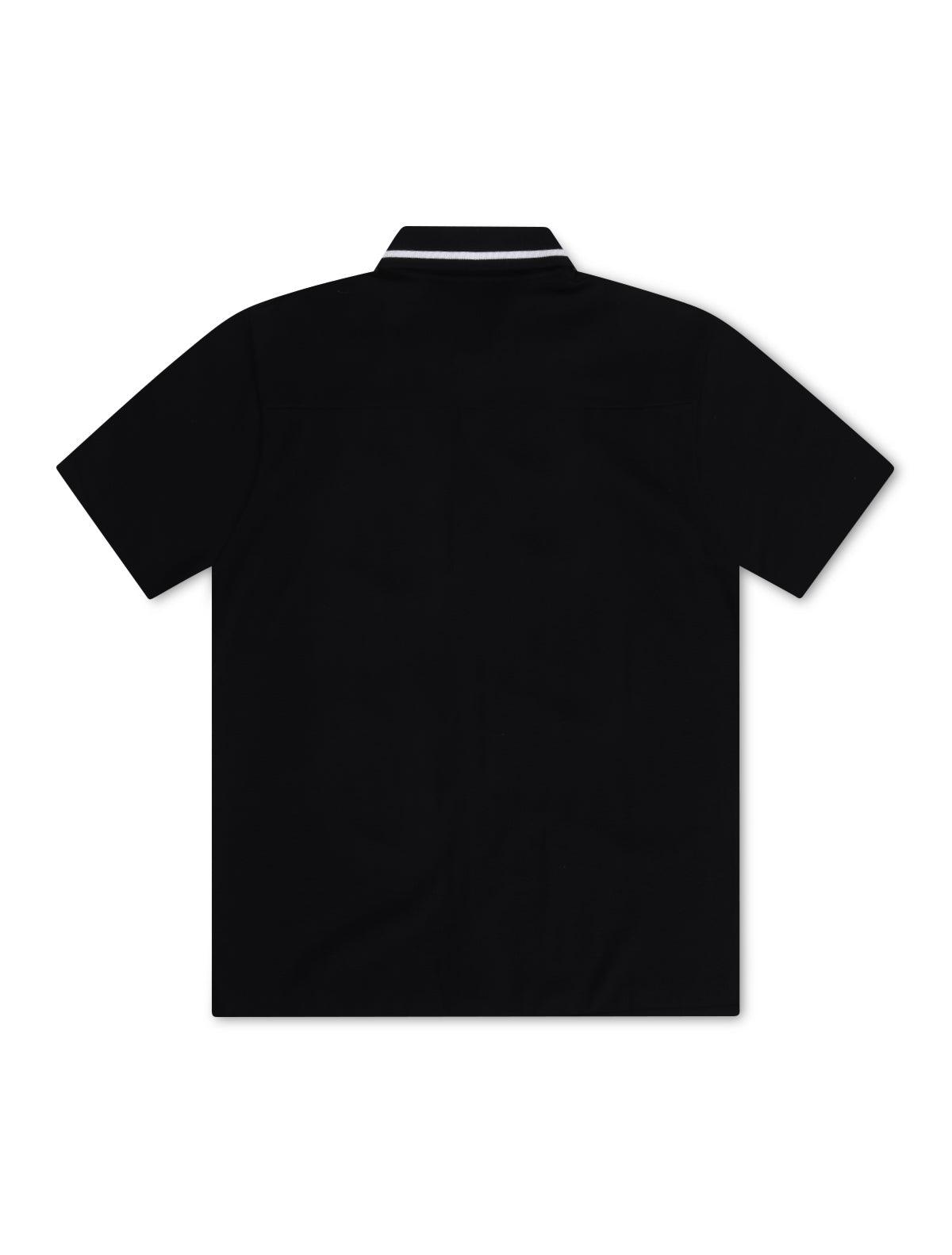 Iceberg Knitted Polo Shirt - Black by Denim Exchange