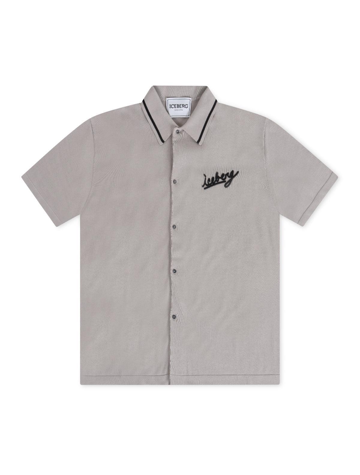 Iceberg Knitted Polo Shirt - Beige by Denim Exchange