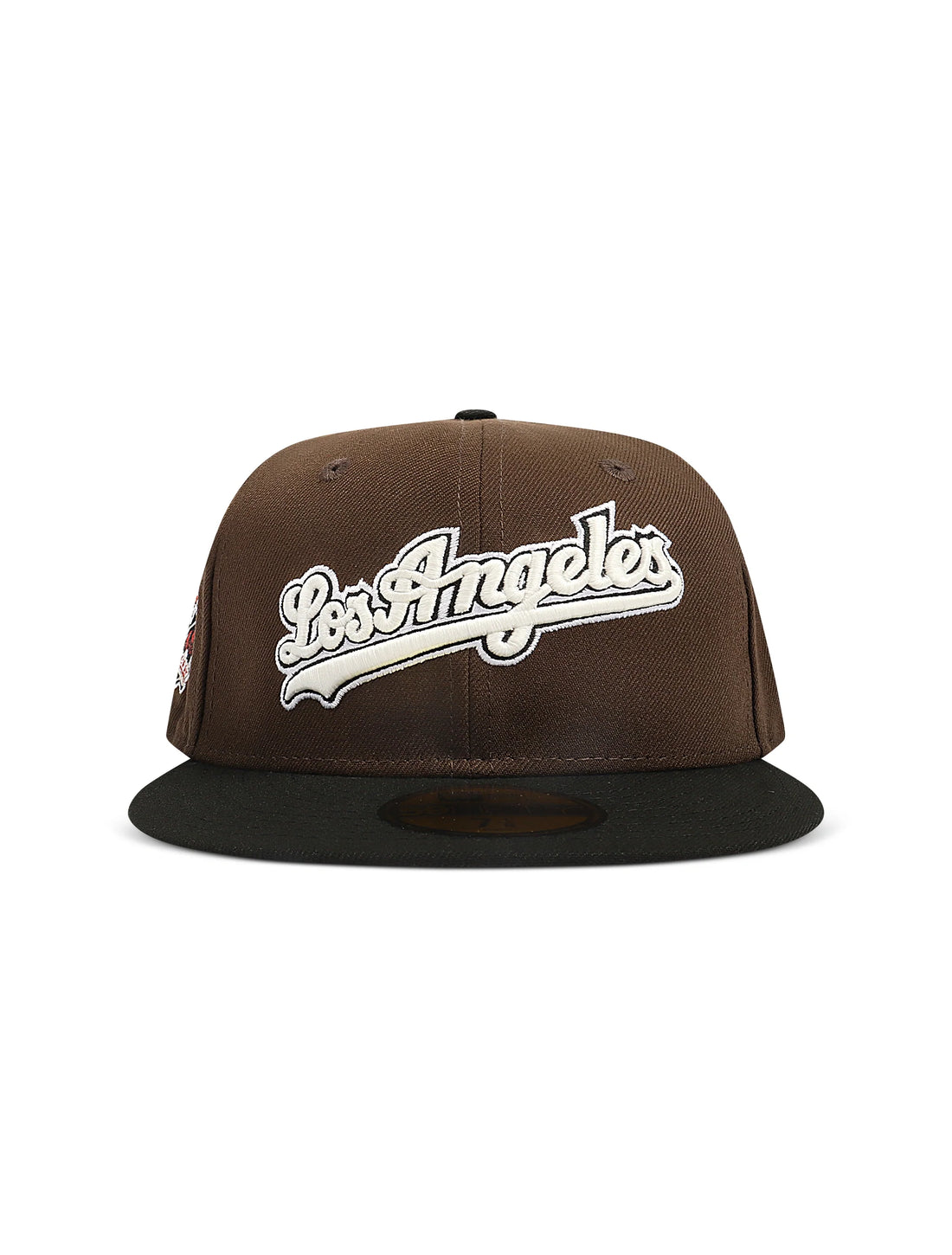New Era 5950 Dodgers Glow in the Dark Hat - Brown/Black by Denim Exchange