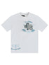 Smoke Rise Tapestry SS Tee - Blue by Denim Exchange