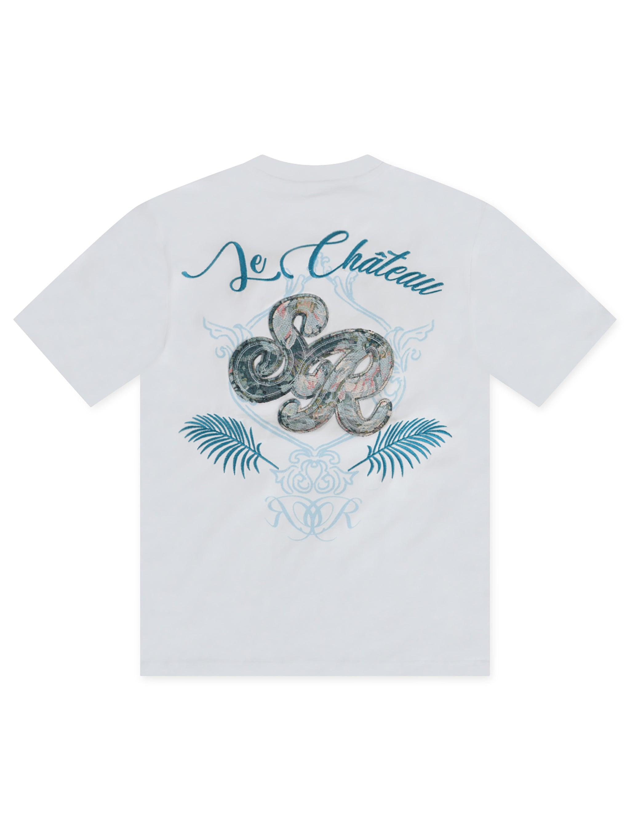 Smoke Rise Tapestry SS Tee - Blue by Denim Exchange