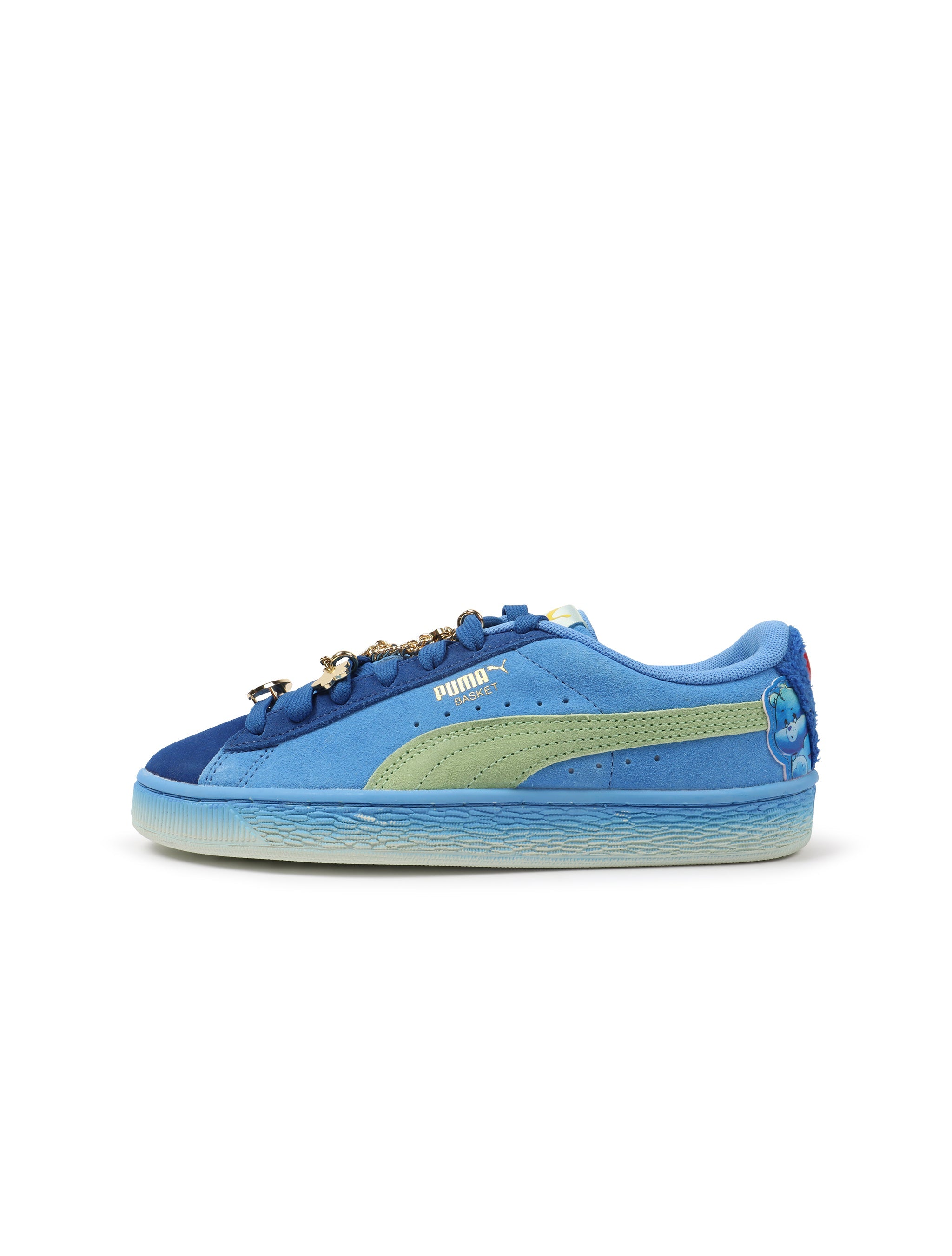 Puma Womens Basket Grumpy Grouchy - Blue/Green by Denim Exchange