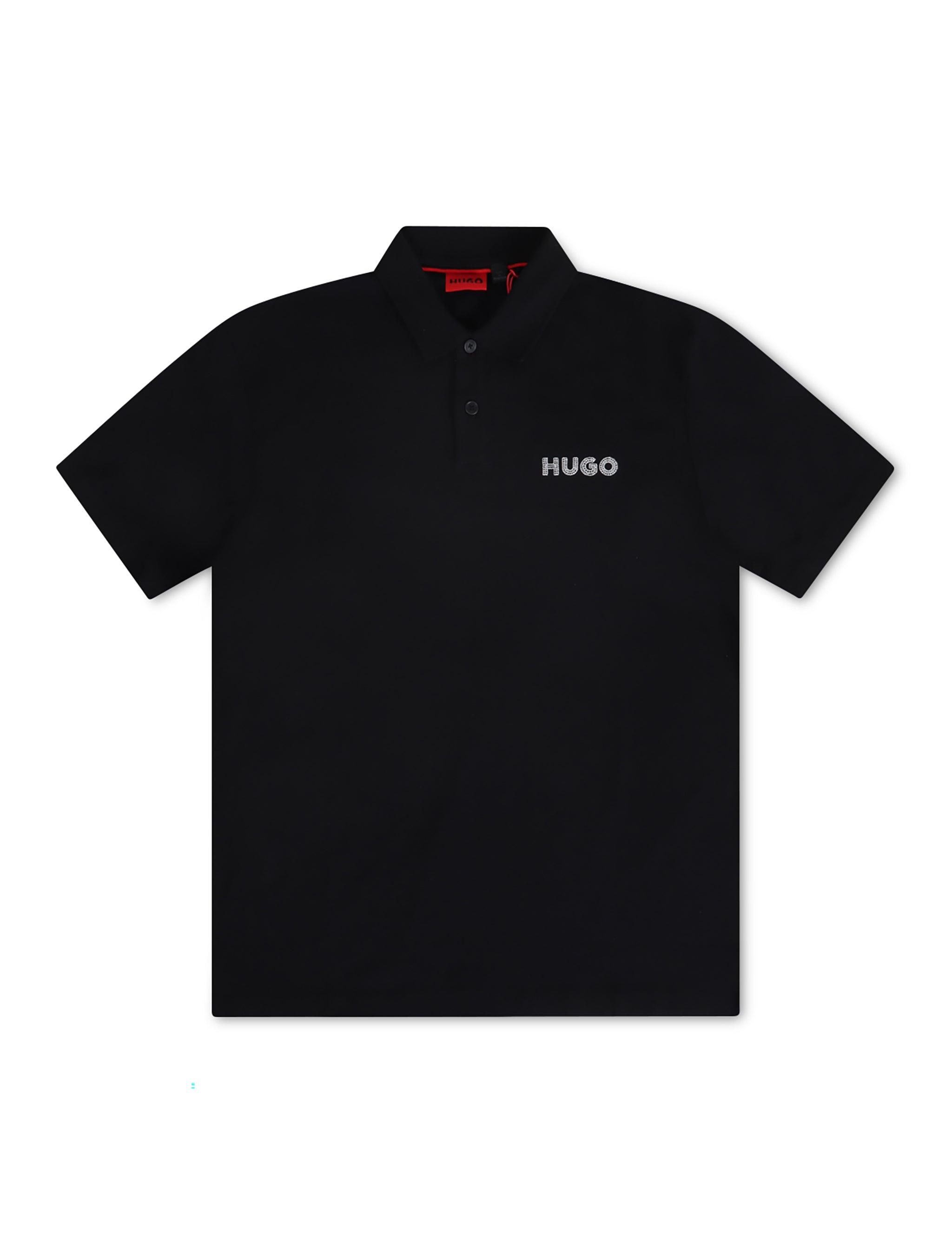 Hugo Drocholo Regular Fit Polo - Black by Denim Exchange