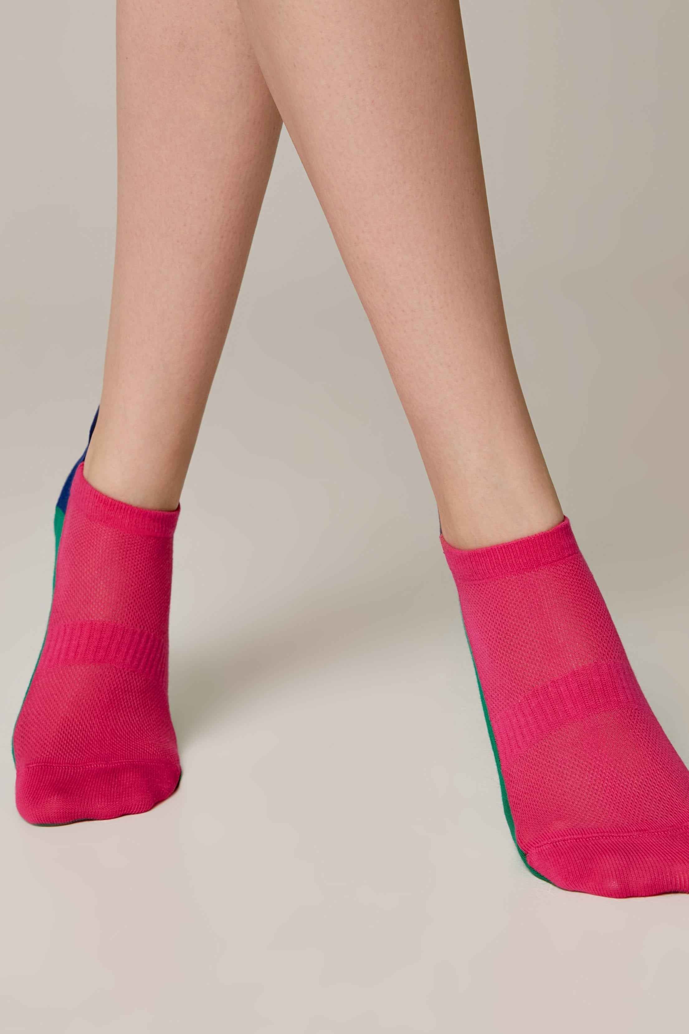 Cotton Ankle Socks Conte Active - With a "Tongue" 393