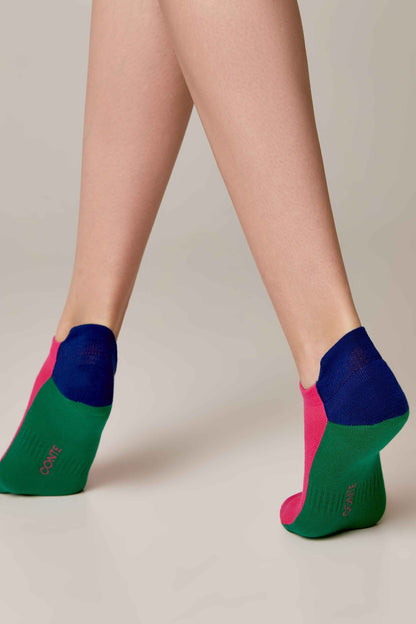 Cotton Ankle Socks Conte Active - With a "Tongue" 393