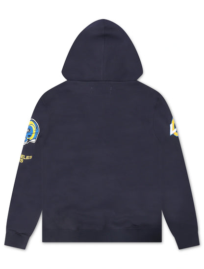 Pro Standard LA Rams Chenille Hoodie - Navy by Denim Exchange