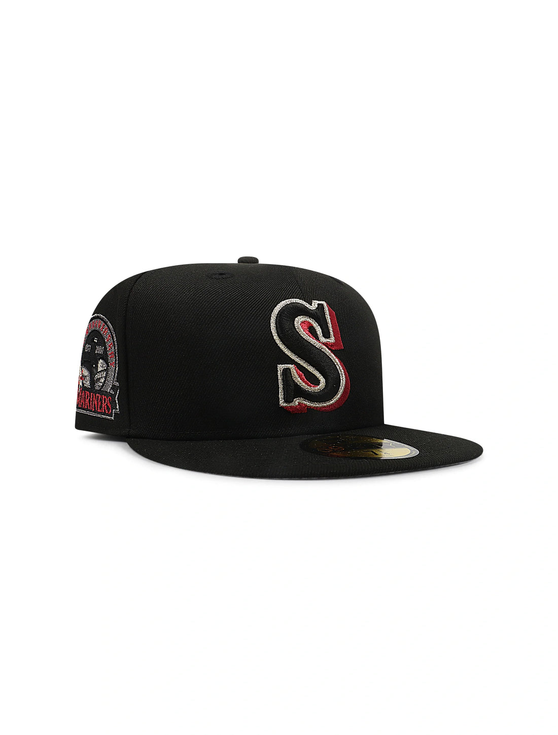 New Era 5950 Seattle Mariners 30th Anniversary Hat - Black/Red by Denim Exchange