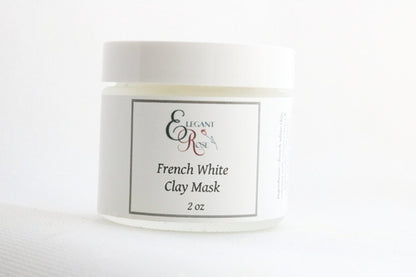French White Clay Mask - Gentle Exfoliating Face Mask for Sensitive & Dry Skin
