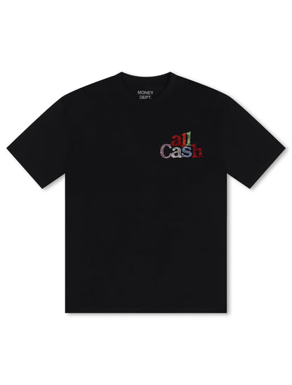 All Cash Hold Bands Rhinestone Tee - Multicolor by Denim Exchange