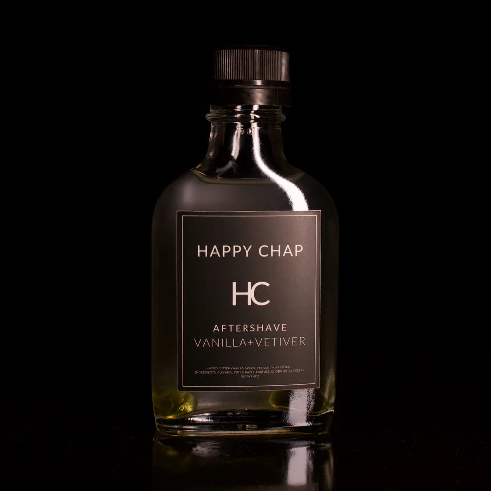 Happy Chap Vanilla + Vetiver Shaving Collection by Pasteur Pharmacy