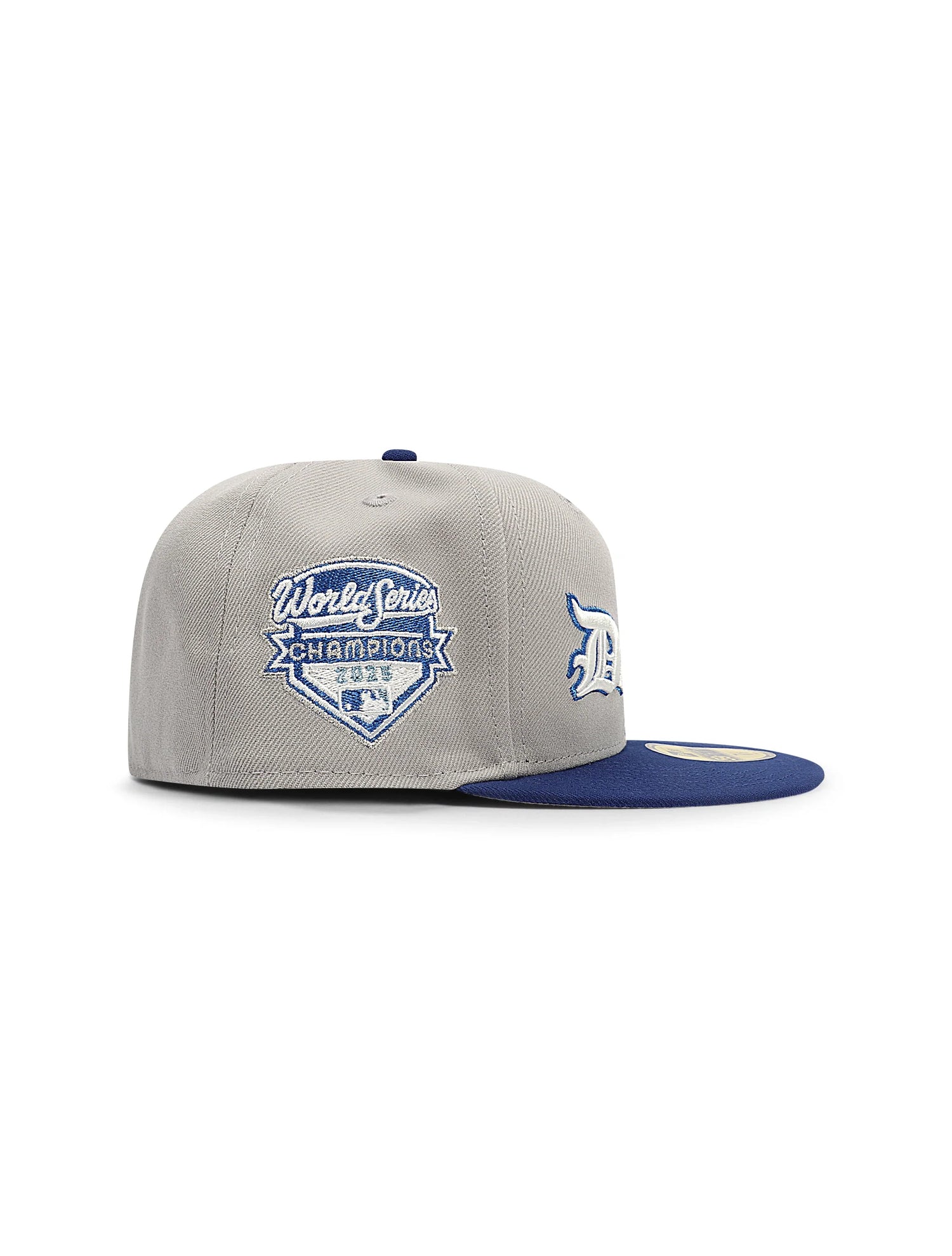New Era 5950 Dodgers Champions Script Hat - Grey by Denim Exchange