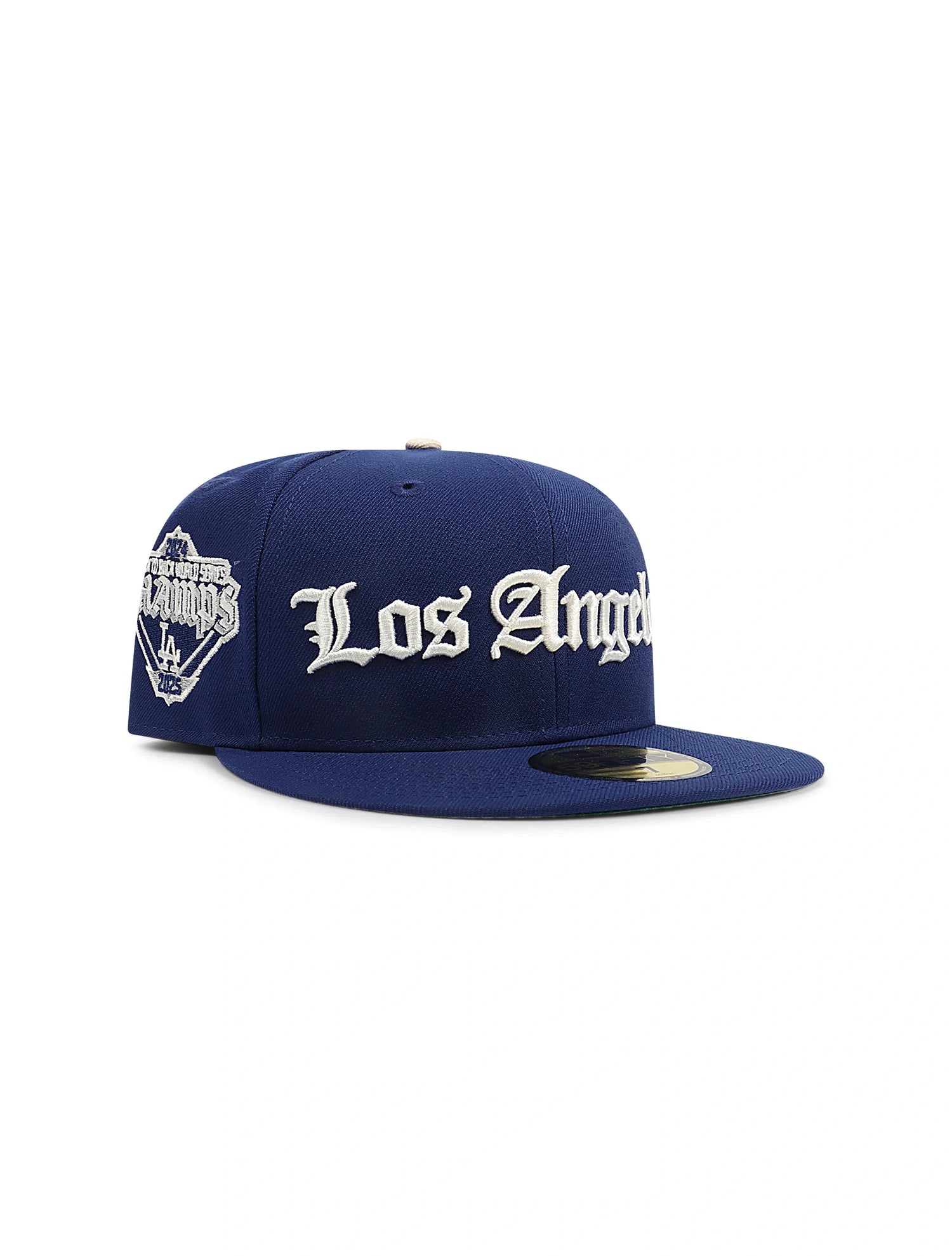New Era 5950 Dodgers Champions Script Hat - Royal Blue by Denim Exchange