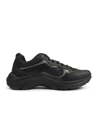 Hugo Boss Mens Trainers Leather Mesh - Black by Denim Exchange