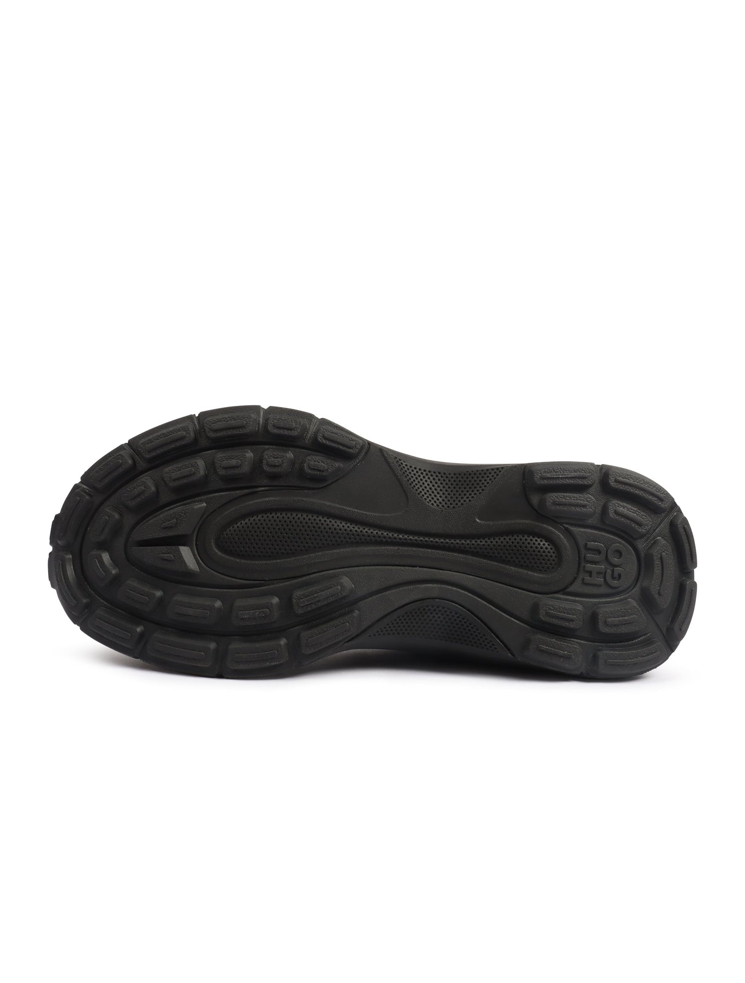 Hugo Boss Mens Trainers Leather Mesh - Black by Denim Exchange