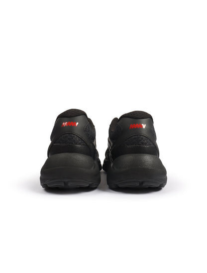 Hugo Boss Mens Trainers Leather Mesh - Black by Denim Exchange