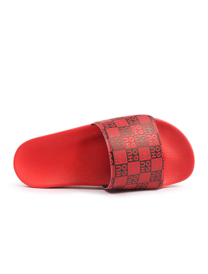 Hugo Timein Stacked Slide - Red by Denim Exchange