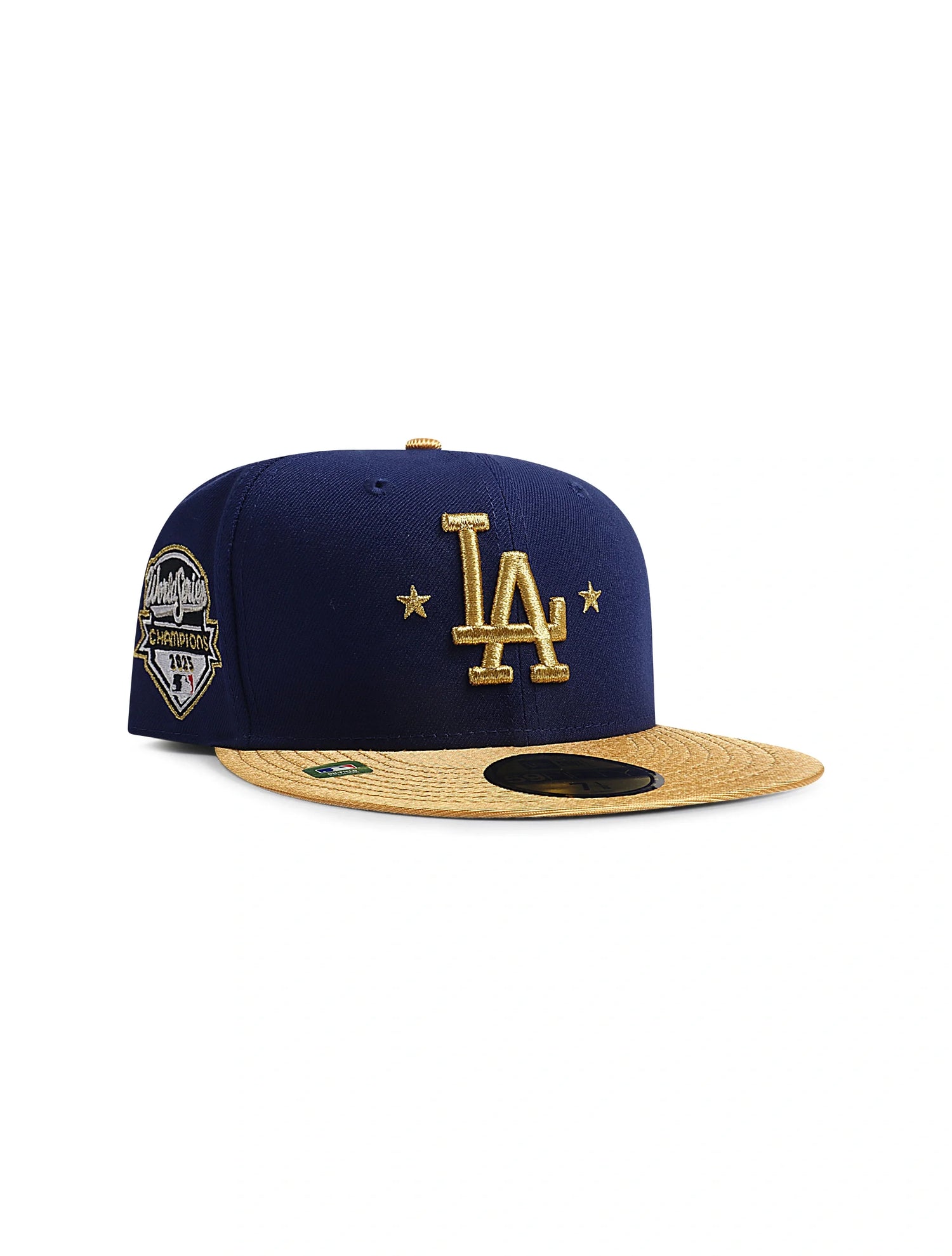 New Era 5950 Dodgers World Series Champs - Blue/Gold by Denim Exchange