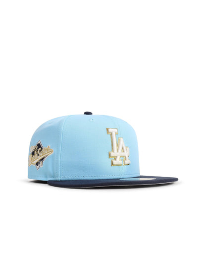 New Era 5950 Dodgers 1988 World Series Hat - Dosientos Blue/Navy by Denim Exchange