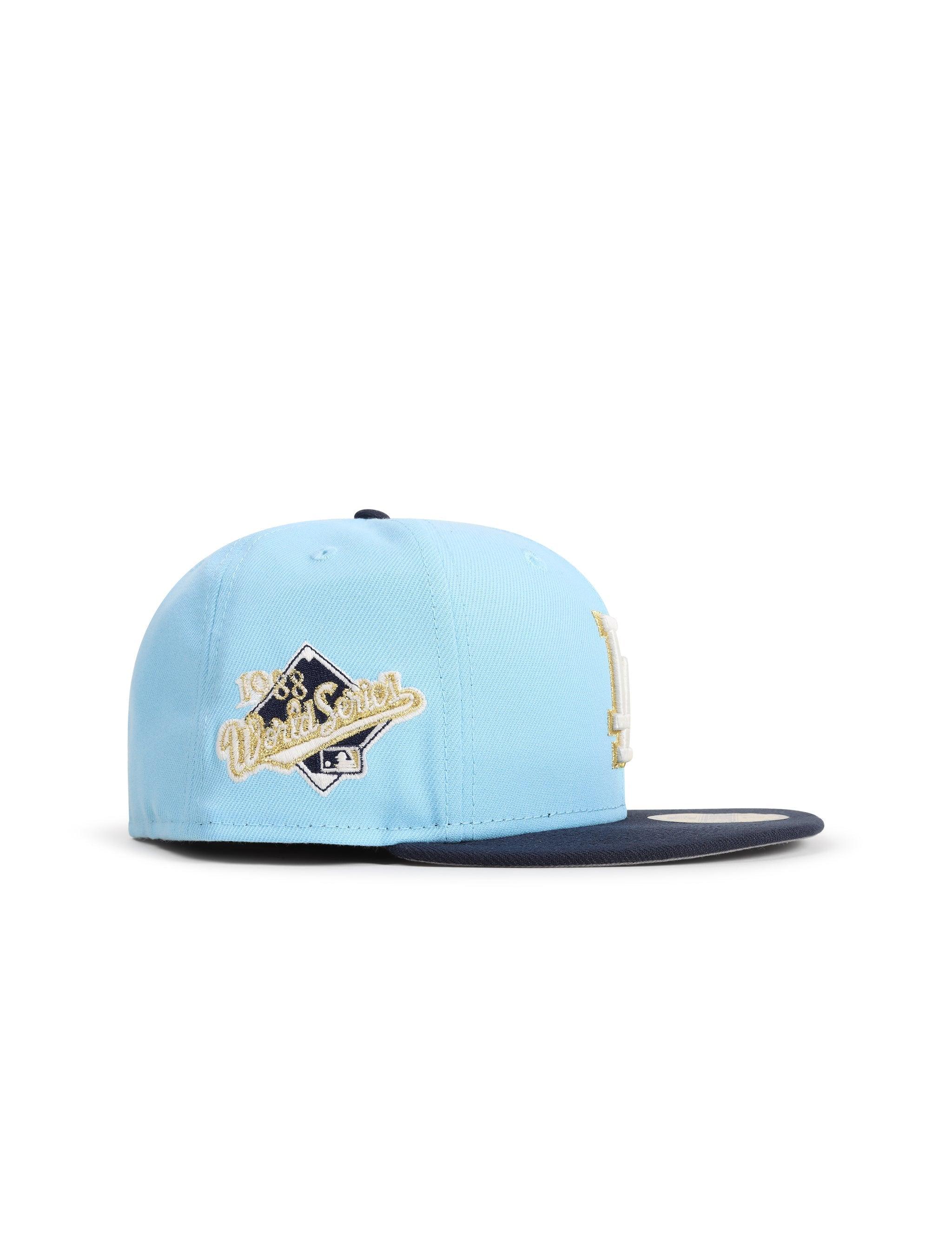New Era 5950 Dodgers 1988 World Series Hat - Dosientos Blue/Navy by Denim Exchange