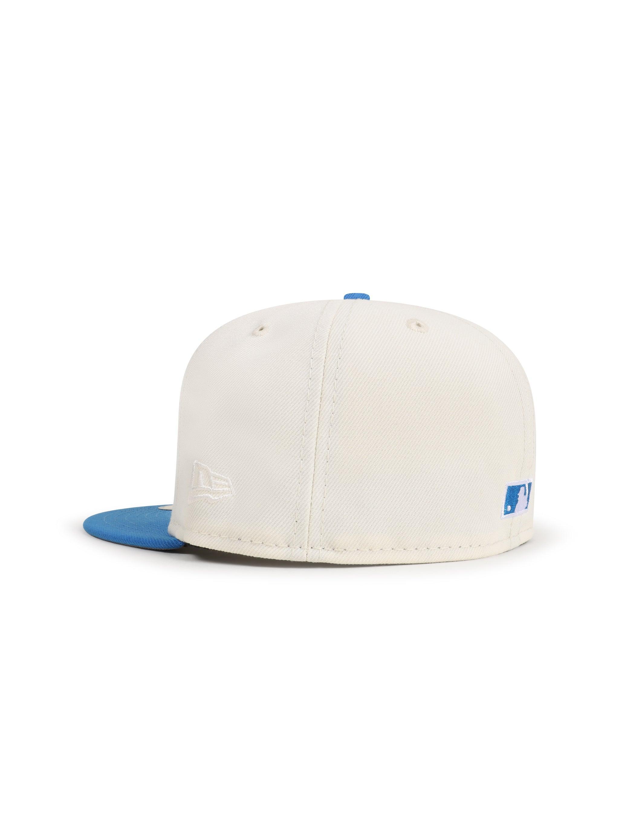 New Era 5950 Dodgers 40Th Anniversary Hat - Chrome/Southwest Blue by Denim Exchange