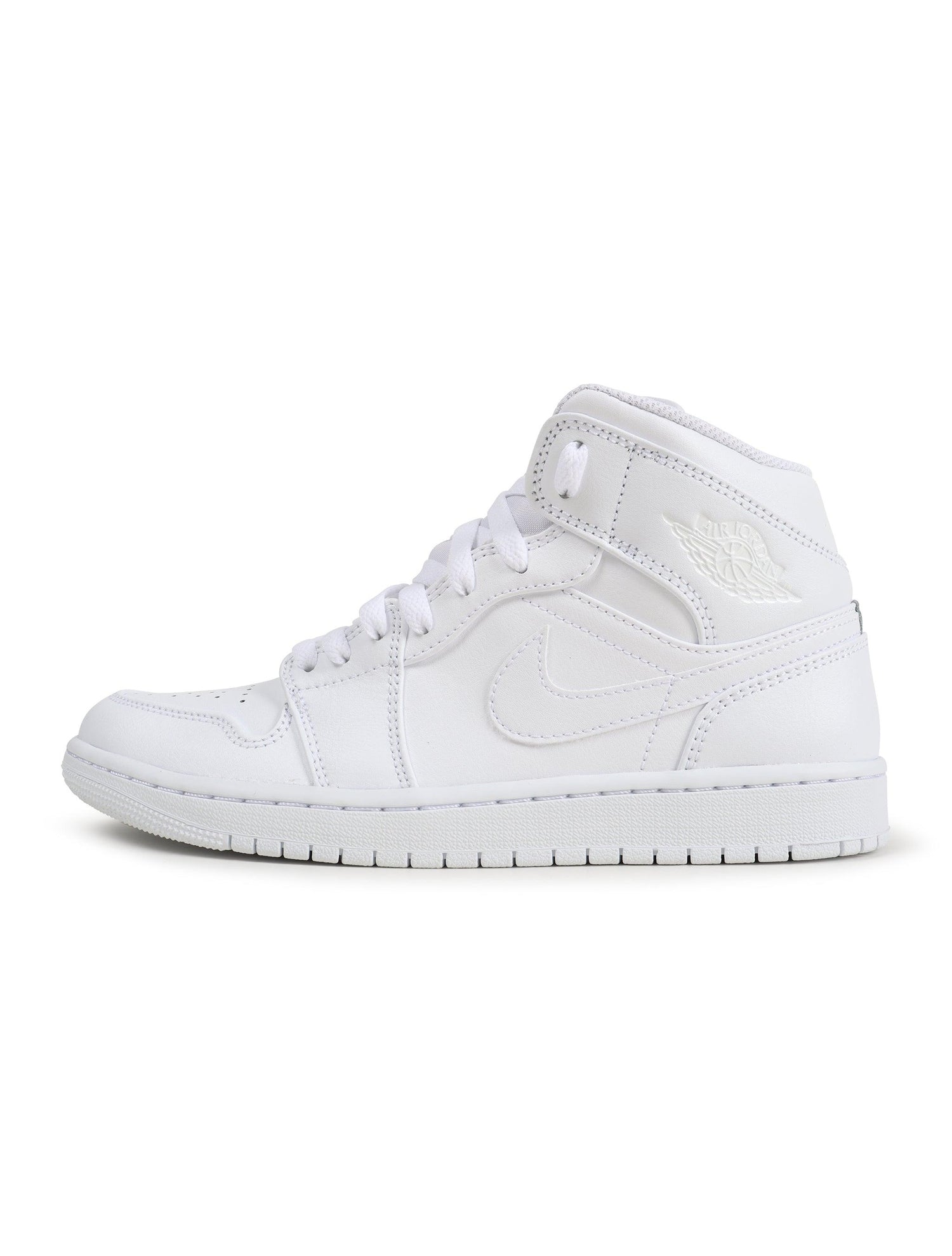 Air Jordan Mens 1 Mid - Triple White by Denim Exchange