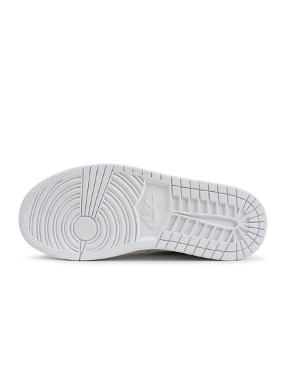 Air Jordan Mens 1 Mid - Triple White by Denim Exchange