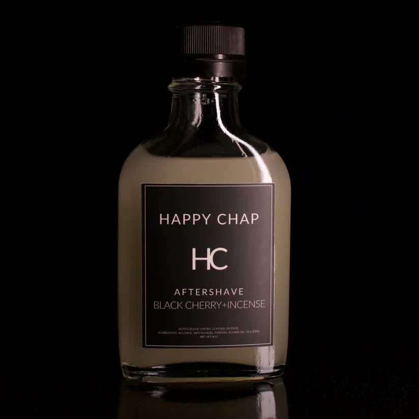 Happy Chap Black Cherry + Incense Shaving Collection by Pasteur Pharmacy