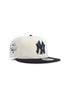 New Era 5950 New York Yankees World Series Patch Hat - Chrome/Navy by Denim Exchange