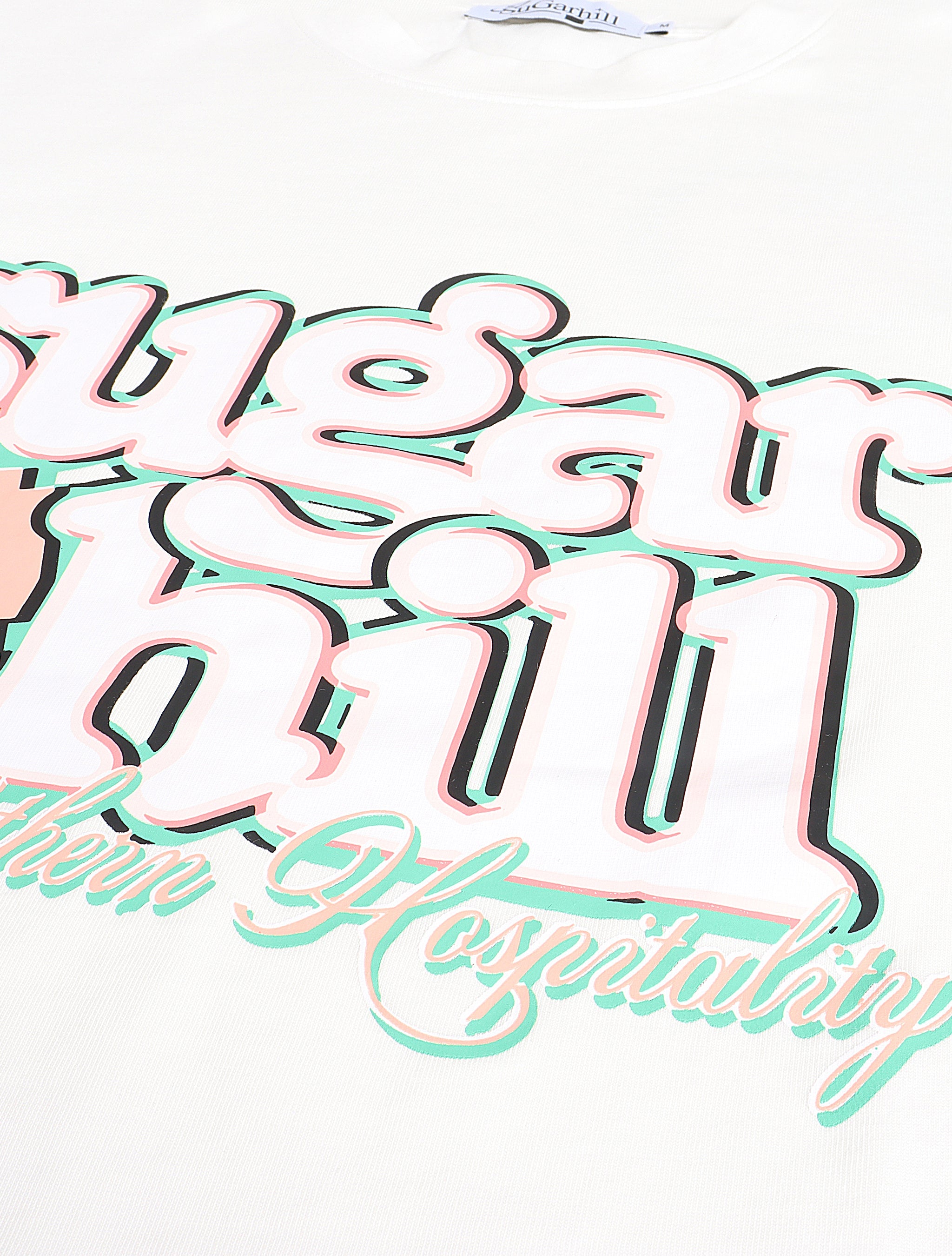 Sugarhill Peaches T-Shirt - White by Denim Exchange