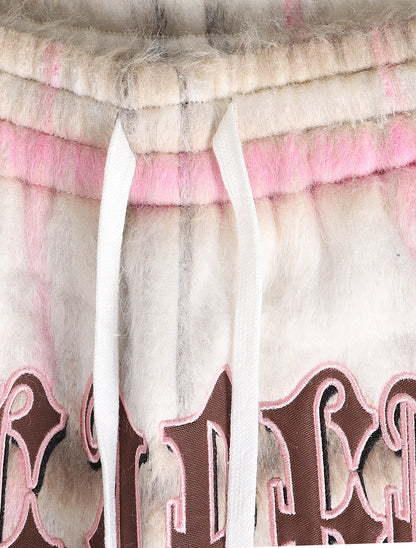 Sugarhill Tudor Mohair Shorts - Pink Plaid by Denim Exchange