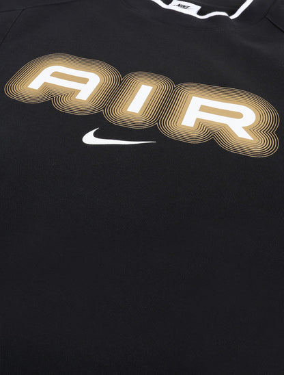 Nike Mens Air Crew Fleece Crewneck - Black/Metallic Gold by Denim Exchange