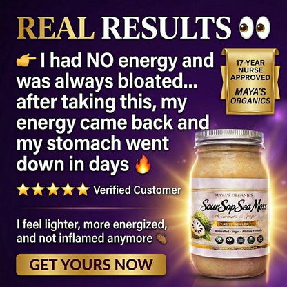 Soursop Sea Moss Gel | Organic Superfood Blend Boost Immunity &amp; Detox Naturally by Seamoss depot