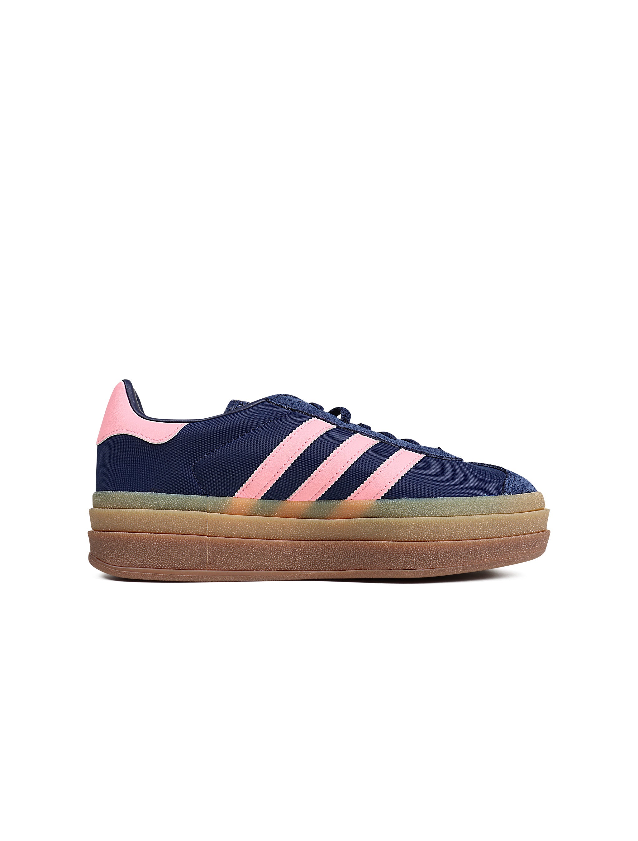 Adidas Womens Gazelle Bold - Dark Blue/Pink by Denim Exchange