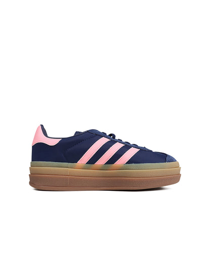 Adidas Womens Gazelle Bold - Dark Blue/Pink by Denim Exchange