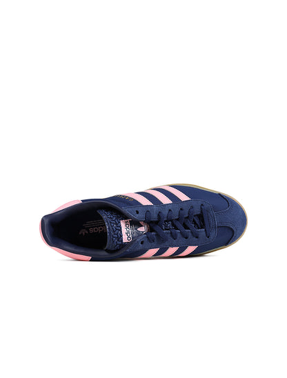 Adidas Womens Gazelle Bold - Dark Blue/Pink by Denim Exchange