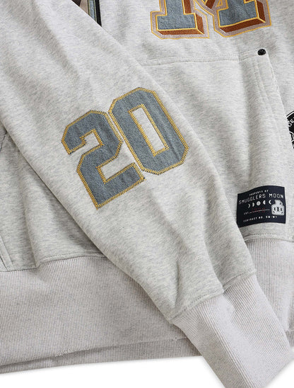 Smugglers Moon Woven Hoodie - Heather Grey by Denim Exchange