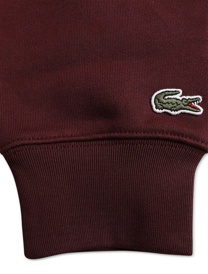 Lacoste Logo Hoodie - Burgundy by Denim Exchange
