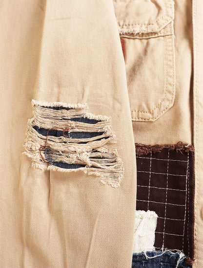 Smugglers Moon Button Up Woven Top - Khaki Plaid by Denim Exchange