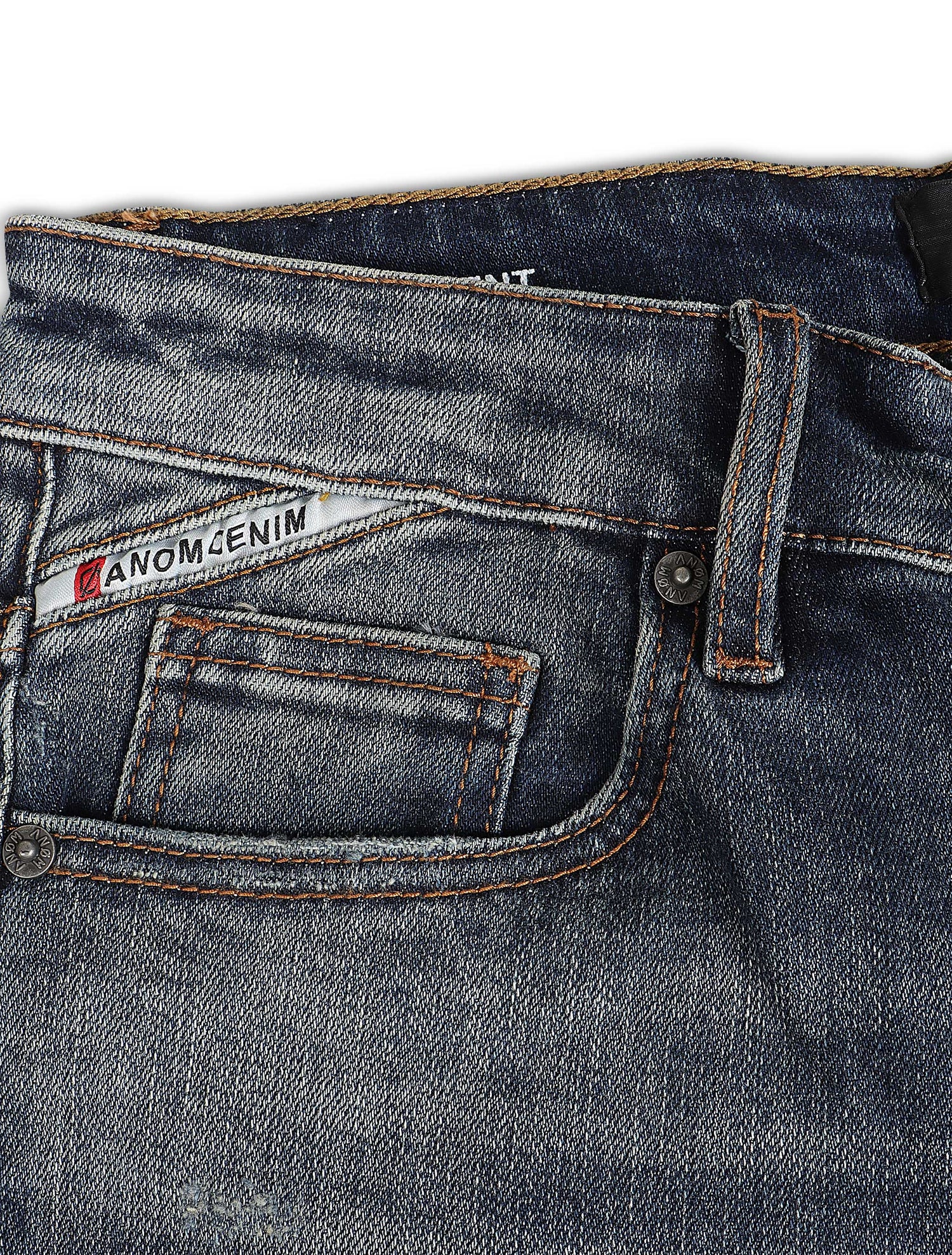 Anom Denim Mahdy Skinny Jean - Blue by Denim Exchange