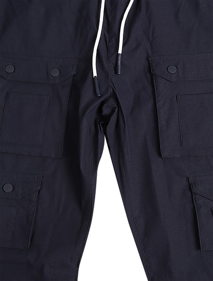 Makobi Colton Nylon Cargo Pants - Navy by Denim Exchange