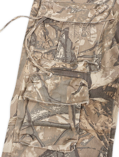 Smoke Rise Multi Cargo Pocket Slim Fit Jean - Hunting Camo by Denim Exchange