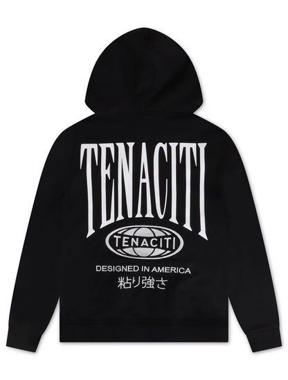 Tenaciti Designed in America Hoodie - Jet Black by Denim Exchange