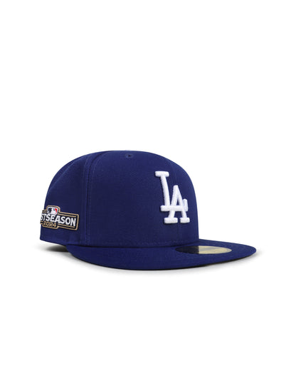 New Era 5950 Dodgers Post Season 2024 Fitted Hat - Royal Blue by Denim Exchange