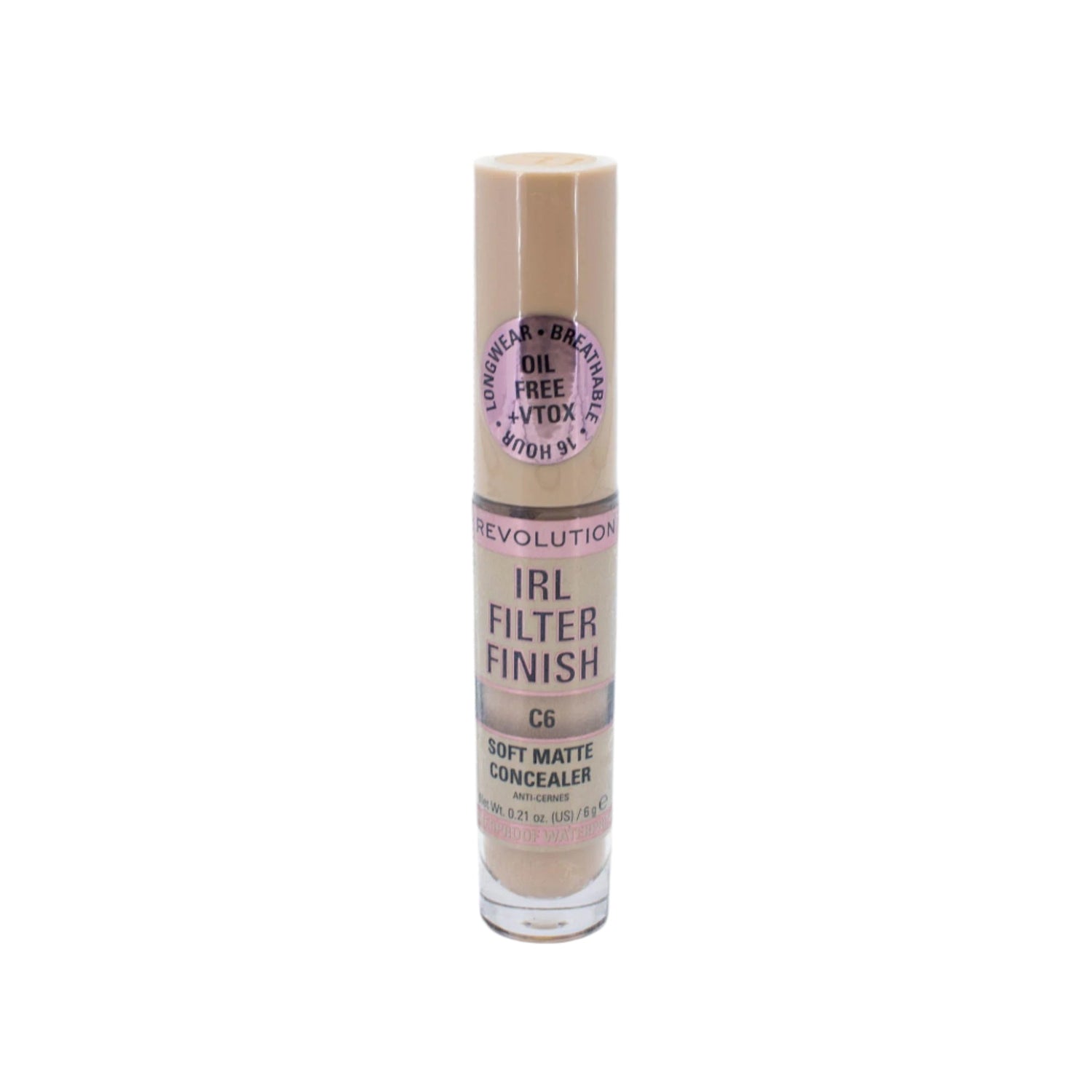 Makeup Revolution IRL Filter Finish Concealer C6 .21oz - New