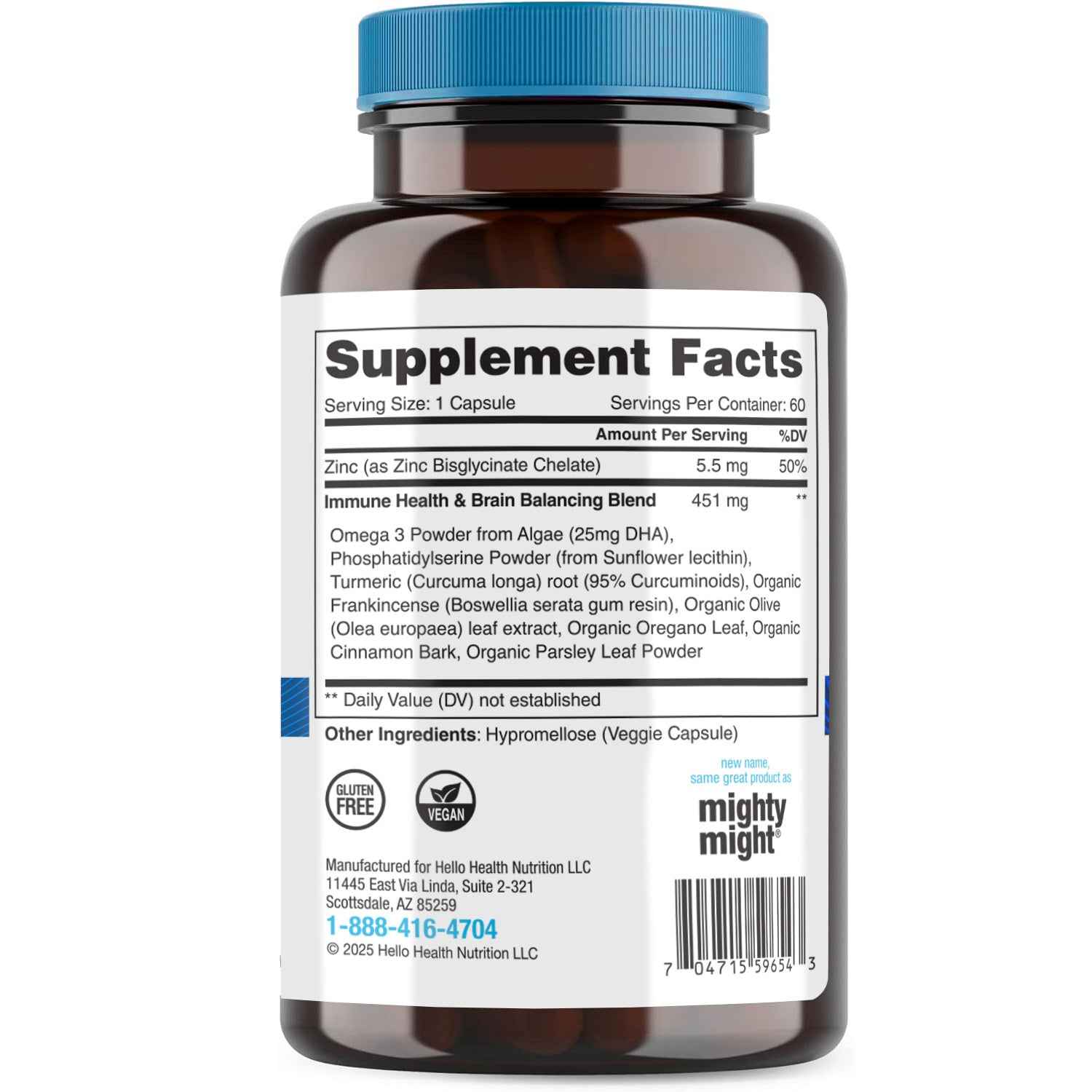 9-in-1 Immune Support Natural &amp; Detox capsules